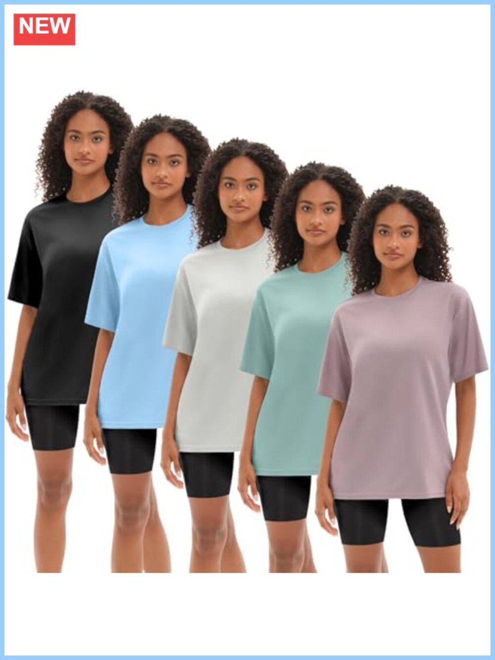 Oversized Workout Tee, Quick Dry Mesh, Crew Neck, Short Sleeve, Athletic